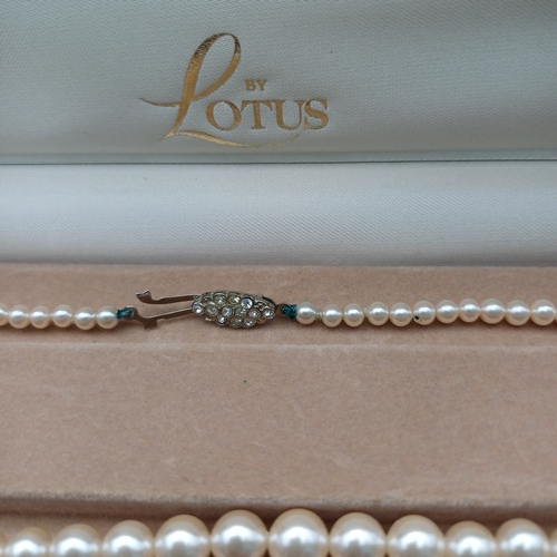 79 - Fashion Pearls in their original box and a nice clasp detail