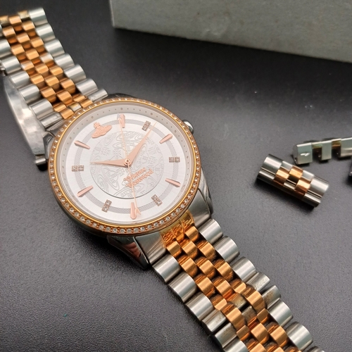 81 - Vivienne Westwood Exclusive Two Tone Stainless Steel Watch and Strap from Beaverbrooks in the origin... 