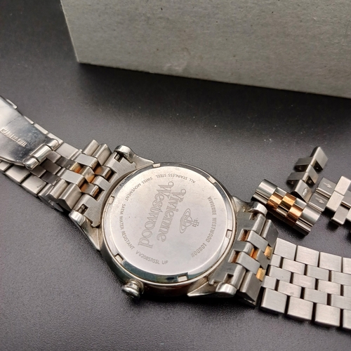 81 - Vivienne Westwood Exclusive Two Tone Stainless Steel Watch and Strap from Beaverbrooks in the origin... 