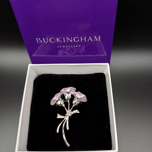 88 - Buckingham Jewellery stunning brooch in its original box