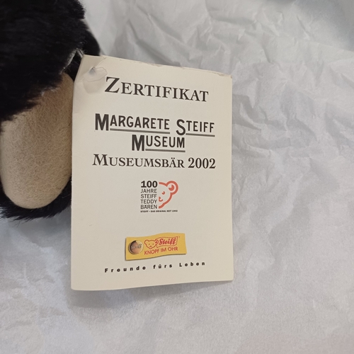 240 - Steiff Museum Bear 2002.  Number 01630 with his Certificate