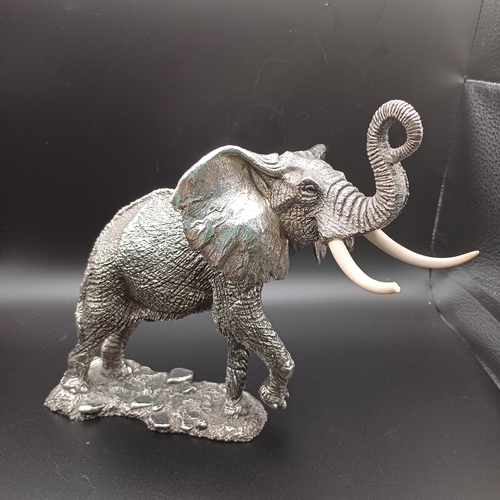 19 - Linda has fallen in love with this one.  Here we have Magnificent Filled Silver Bull Elephant.  It i... 