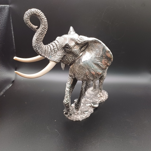 19 - Linda has fallen in love with this one.  Here we have Magnificent Filled Silver Bull Elephant.  It i... 