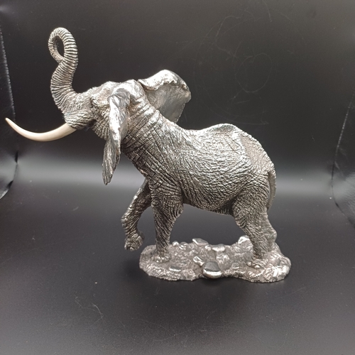 19 - Linda has fallen in love with this one.  Here we have Magnificent Filled Silver Bull Elephant.  It i... 