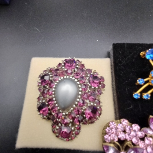 22 - This lot consists of some lovely Costume Brooches would look  great on a coat/jacket/scarf