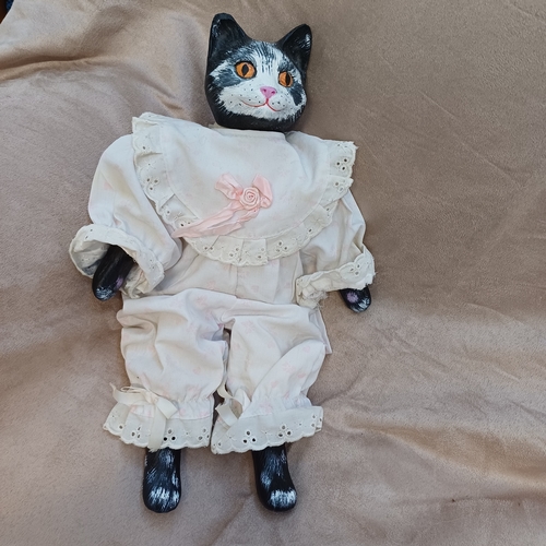 28 - Vintage Kitty with Porcelain Head and all Four Paws.  Really lovely little face and in good conditio... 