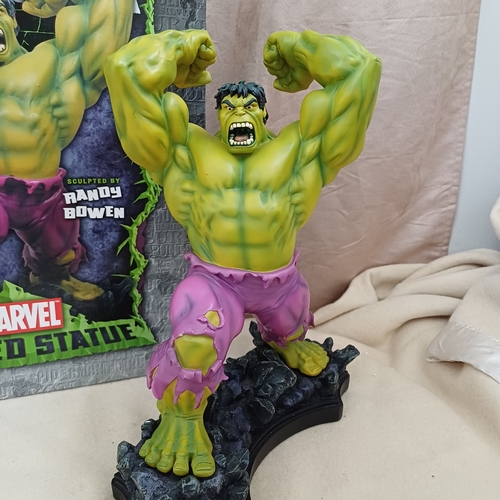 50 - Marvel Hulk Large Painted Statute.  This is a really impressive statute and it is heavy.  All boxed ... 