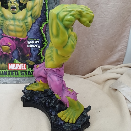 50 - Marvel Hulk Large Painted Statute.  This is a really impressive statute and it is heavy.  All boxed ... 