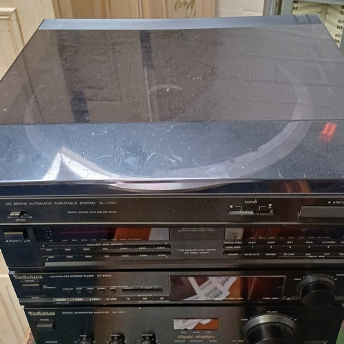 56 - Technics Stacking Hi-Fi System with all operating instructions:
RS-X501 Double Cassette Deck; SH-E66... 