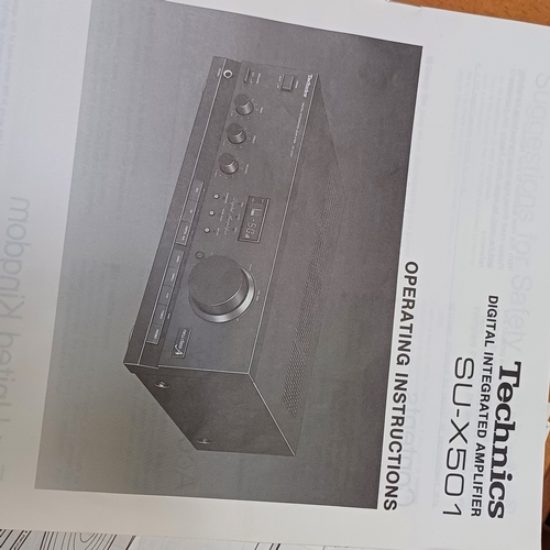 56 - Technics Stacking Hi-Fi System with all operating instructions:
RS-X501 Double Cassette Deck; SH-E66... 