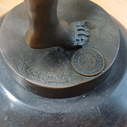 63 - A 1920's Signed Bronze by 