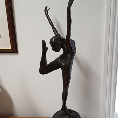 65 - Otto  Poertzel Lost Wax from Original Bronze on a very heavy marble base.  Really eye catching piece