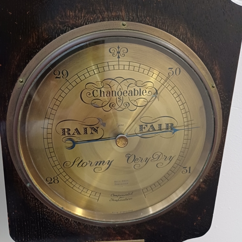 69 - Antique Barometer dating back to 1926 as it was presented  W E Lister as a Wedding Present.  It is m... 