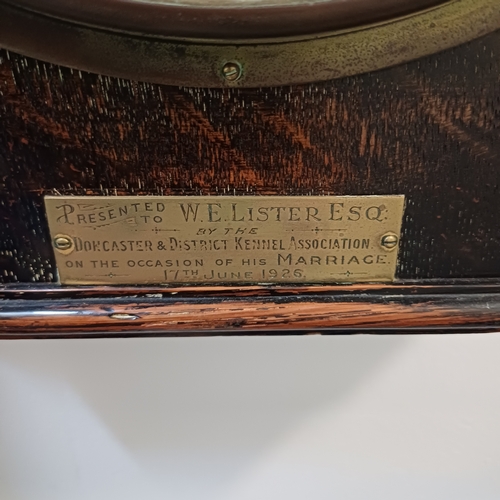 69 - Antique Barometer dating back to 1926 as it was presented  W E Lister as a Wedding Present.  It is m... 