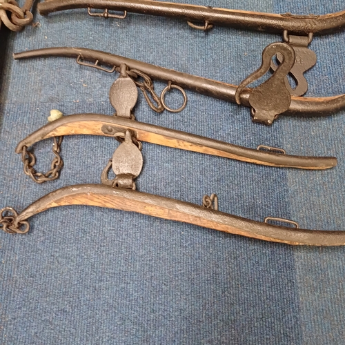 73 - Antique Working Horse Harness.  The Vendor used these as brackets to hang things upon and they looke... 