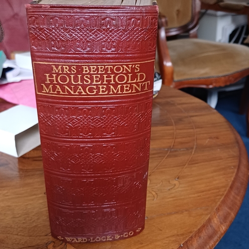 74 - Mrs Beeton's Household Management Manual.  This is a very thick and heavy book.  It is in very good ... 