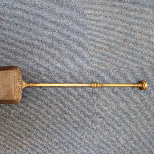 78 - Antique Brass Coal Shovel