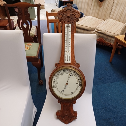 79 - Benetflink & Co of Cheapside London Barometer early 1900's in excellent condition