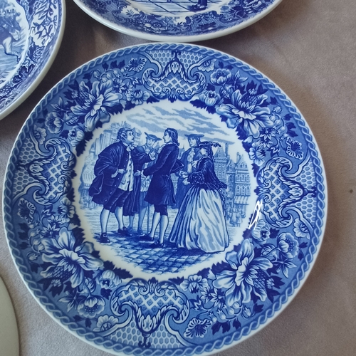 89 - Set of Wedgwood Queen's Ware Plates in 'The Charles Dickens Collection'
1.  'Nicholas Nickleby'
2. '... 