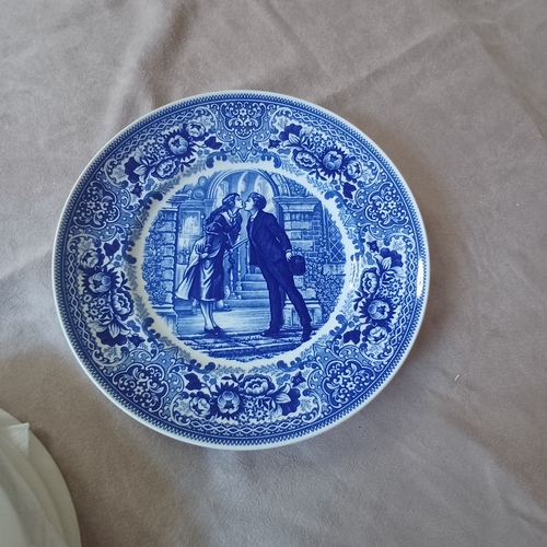 89 - Set of Wedgwood Queen's Ware Plates in 'The Charles Dickens Collection'
1.  'Nicholas Nickleby'
2. '... 