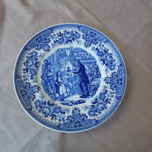 89 - Set of Wedgwood Queen's Ware Plates in 'The Charles Dickens Collection'
1.  'Nicholas Nickleby'
2. '... 