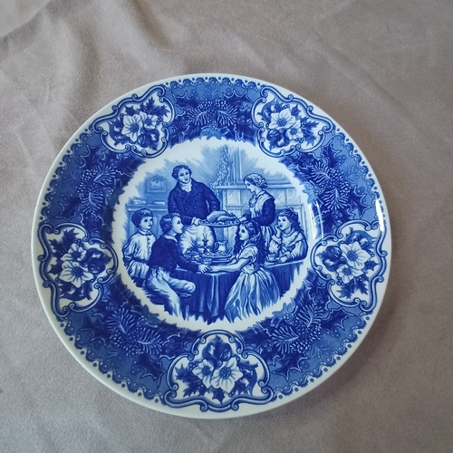 89 - Set of Wedgwood Queen's Ware Plates in 'The Charles Dickens Collection'
1.  'Nicholas Nickleby'
2. '... 