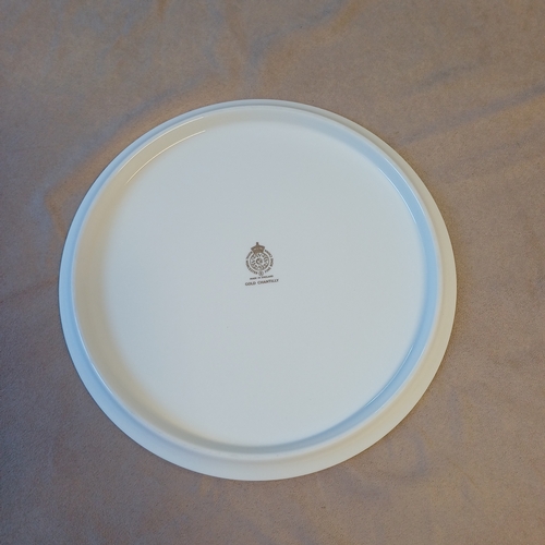 93 - Pretty Royal Worcester White Cake Plate with Gold Design 'Gold Chantilly'  Very good condition and i... 