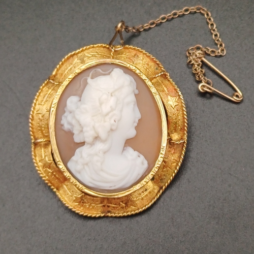 2 - Beautiful Victoria Cameo Brooch
- 15 ct yellow gold
- weight 8.1 g