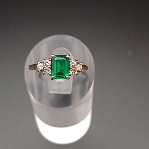 6 - Emerald and Diamond Ring
- 18ct
- weight 3.5 g
- Size N