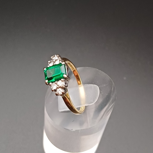 6 - Emerald and Diamond Ring
- 18ct
- weight 3.5 g
- Size N