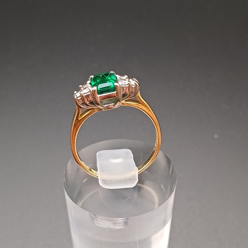 6 - Emerald and Diamond Ring
- 18ct
- weight 3.5 g
- Size N