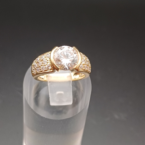 17 - CZ Cluster Ring
- 14ct 
- size K
- weight 4.7 g