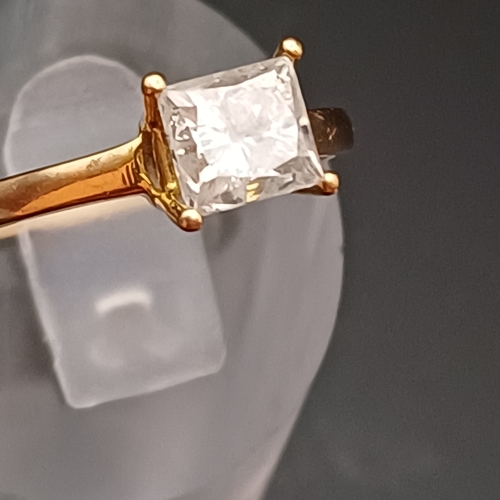 24 - Solitaire Diamond Ring.  This is a very lovely Diamond going 1.30 carats
- 18 ct 
- weight 2.6 g
- s... 