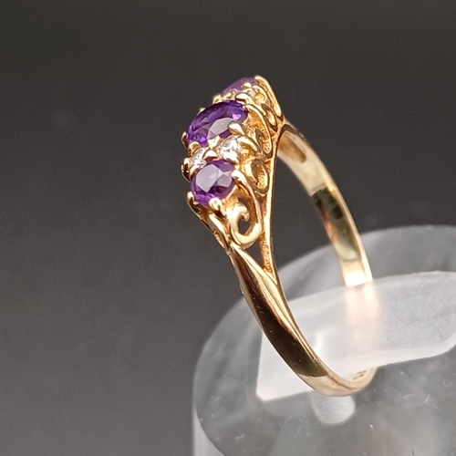 49 - Amethyst and CZ Ring
- 9 ct
- size L
- weight 1.5 g