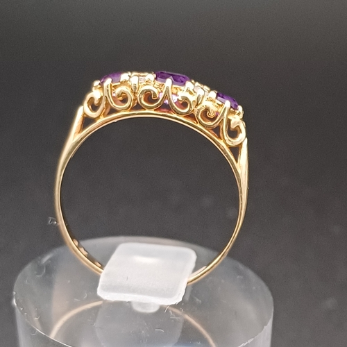 49 - Amethyst and CZ Ring
- 9 ct
- size L
- weight 1.5 g