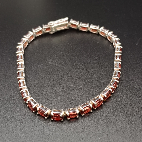 59 - Byzantium Collection London Bracelet with Swarovski Crystal set in 925 Silver.  8 inches in length a... 