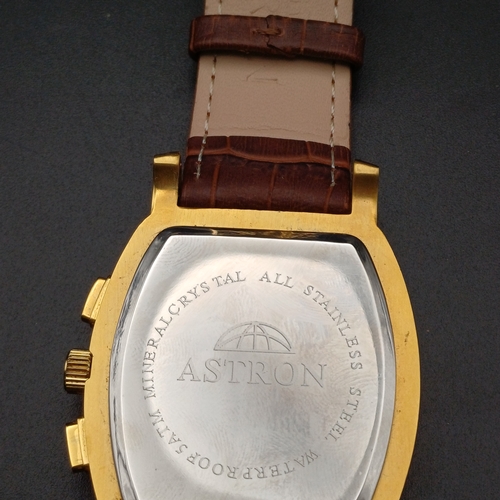 62 - Astron Moon Phase Watch in its original box with all paperwork.  This is a really lovely watch and i... 