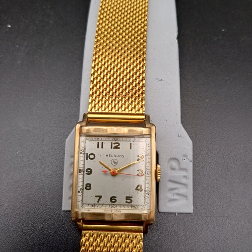 63 - Helbros Vintage Gold Filled Watch.
 - 10 ct gold