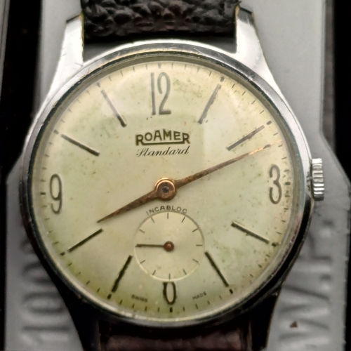 69 - Six Roamer Vintage Watches 1940's - 1950's and all working:
3 x Standard of various designs
1 x unma... 