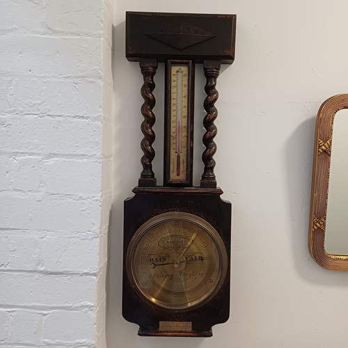 169 - Antique Barometer dating back to 1926 as it was presented  W E Lister as a Wedding Present.  It is m... 