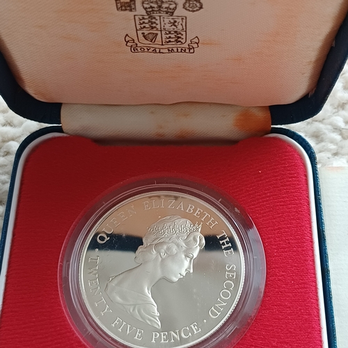 4 - Proof Bailiwick of Guernsey t mark the Royal Visit in 1978.  Only 25,000 pressed by Royal Mint