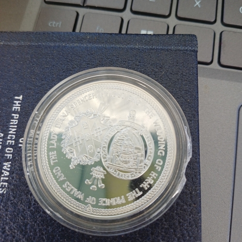5 - Double Proof Coin Set Isle of Man of the Marriage of HRH Charles Prince of Wales to Lady Diana Spenc... 