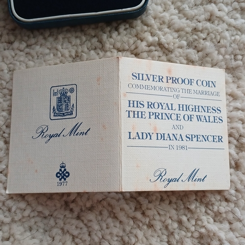9 - Proof Coin Commemorating The Marriage of HRH The Prince of Wales and Lady Diana Spencer 1981 250,000... 