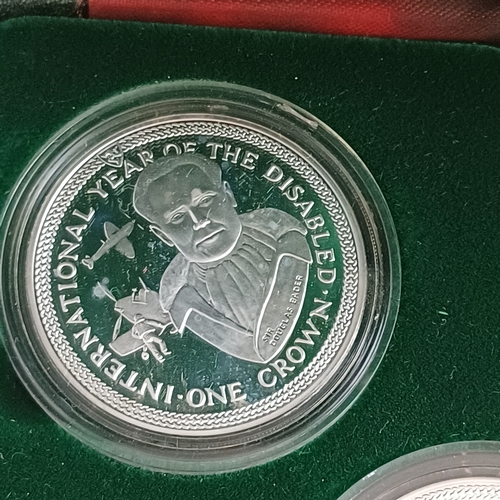 14 - Proof Set of Four Coins Isle of Man 15,000 pressed