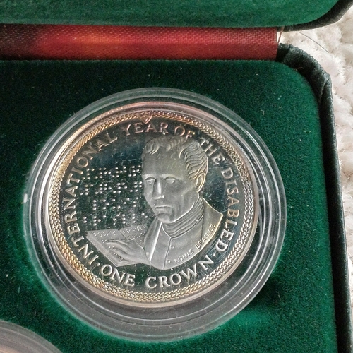 14 - Proof Set of Four Coins Isle of Man 15,000 pressed