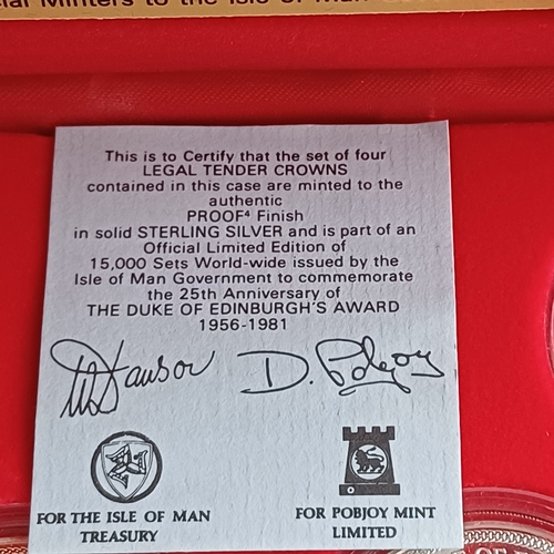 17 - Proof set of Four Coins Isle of Man 'The Duke of Edinburgh's Award 1956-1981' Limited Edition with 1... 