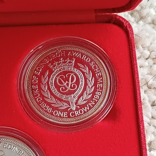 17 - Proof set of Four Coins Isle of Man 'The Duke of Edinburgh's Award 1956-1981' Limited Edition with 1... 