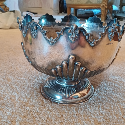 23 - Stunning Sheffield Silver Punch Bowl dating 1895 by James Dixon & Sons Limited.  This weighs 2.1 kg ... 