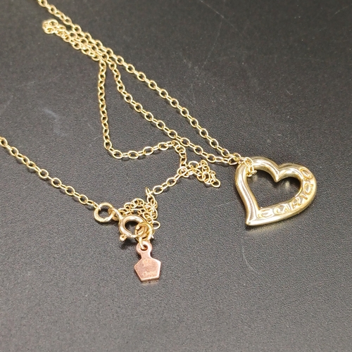 48 - Glogau Gold Heart Shaped Pendant  (Welsh Gold) in iits original boxing
- 9 ct gold
- weight 5 g