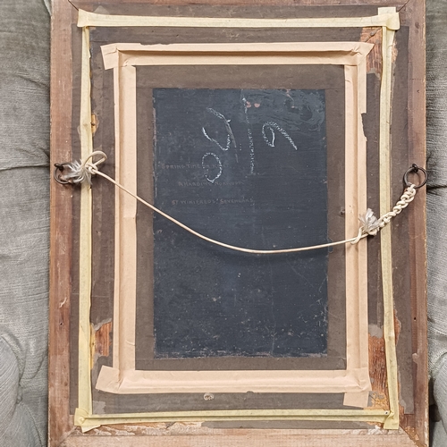 215 - Oil Painting by Arthur Harding Norwood of a beautiful woodland and river setting.  The detail is qui... 